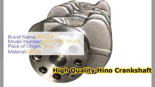 Hino 300 N04C ক্র্যাঙ্কশ্যাফ্ট 13411 E0071 উচ্চ মানের যন্ত্রাংশ