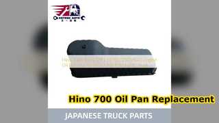 Hino 700 P11C ইঞ্জিন তেল প্যান 12111 E0390 প্রতিস্থাপন