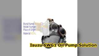 ZX460 ZX450 খননকারীদের জন্য Isuzu 6WG1 তেল পাম্প 8974318770