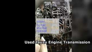 বিক্রয়ের জন্য ব্যবহৃত Isuzu 6HE1 ইঞ্জিন ট্রান্সমিশন